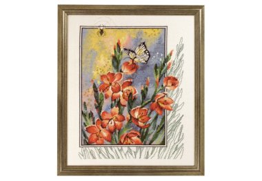  70-4180 Паучок в цветах. Набор для вышивания крестом PERMIN