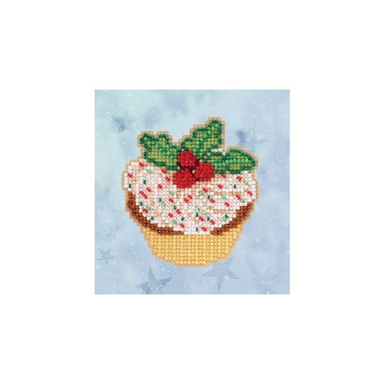 MH182033 Кекс. Набор для вышивки в смешанной технике Mill Hill - 1