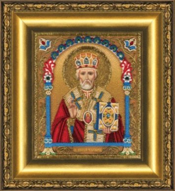 Б-1230 Икона святителя Николая Чудотворца Набор для вышивки бисером - 1