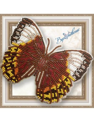 BGP-052 3D Метелик Стіхофтальма Луїза. Набір для вишивки бісером ТМ Вдохновение - 1