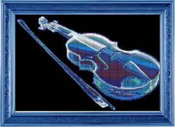 ПВ-421/3 Волшебная скрипка . Схема для вышивки бисером - 1