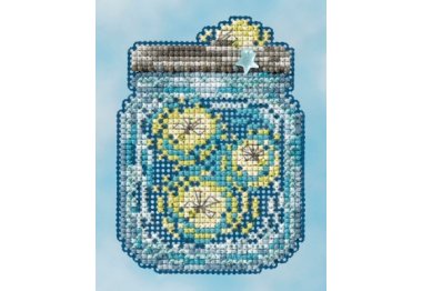 вышивка гладью MH181616 Светлячки. Набор для вышивки в смешанной технике Mill Hill