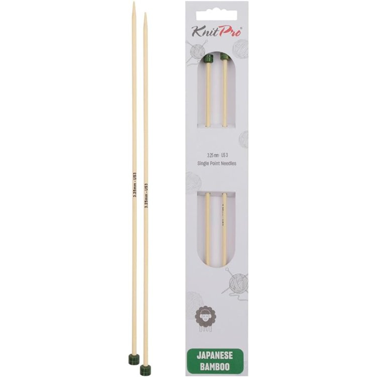 22317 Спицы прямые Bamboo KnitPro, 25 см, 3.25 мм - 1