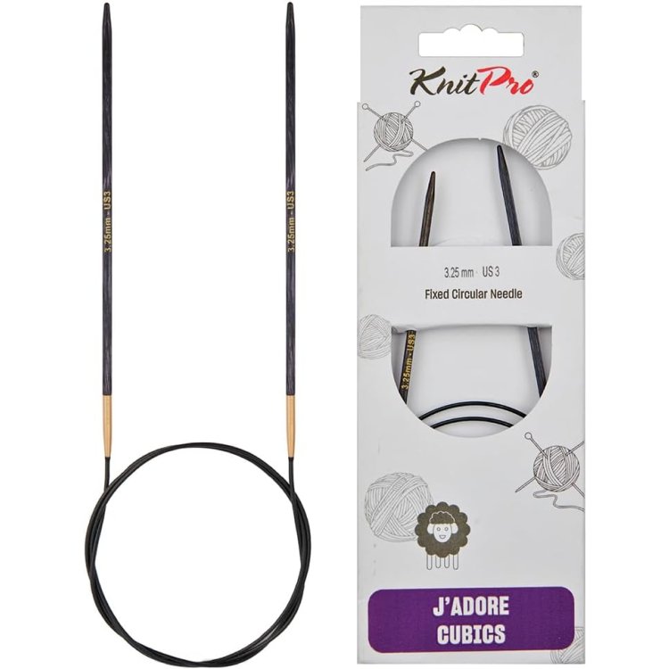 19052 Спицы круговые J'adore Cubics KnitPro 60 см, 3.25мм - 1