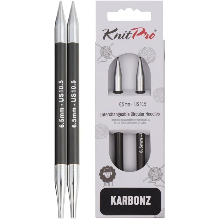 41310 Спиці знімні Karbonz KnitPro 6.50 мм - 1 41310 Спиці знімні Karbonz KnitPro 6.50 мм - 1