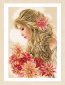 PN-0172683 Романтическая леди Георгина. Набор для вышивки крестом Lanarte - 1 PN-0172683 Романтическая леди Георгина. Набор для вышивки крестом Lanarte - 1