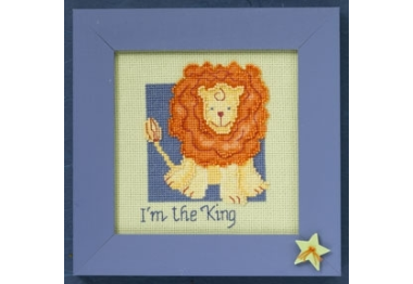 вишивка гладдю DM309105 Лев. Набір для вишивки в змішаній техниці Mill Hill