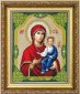 №525 Икона Образ Пресвятой Богородицы Одигитрия Смоленская Набор для вышивания крестом - 1