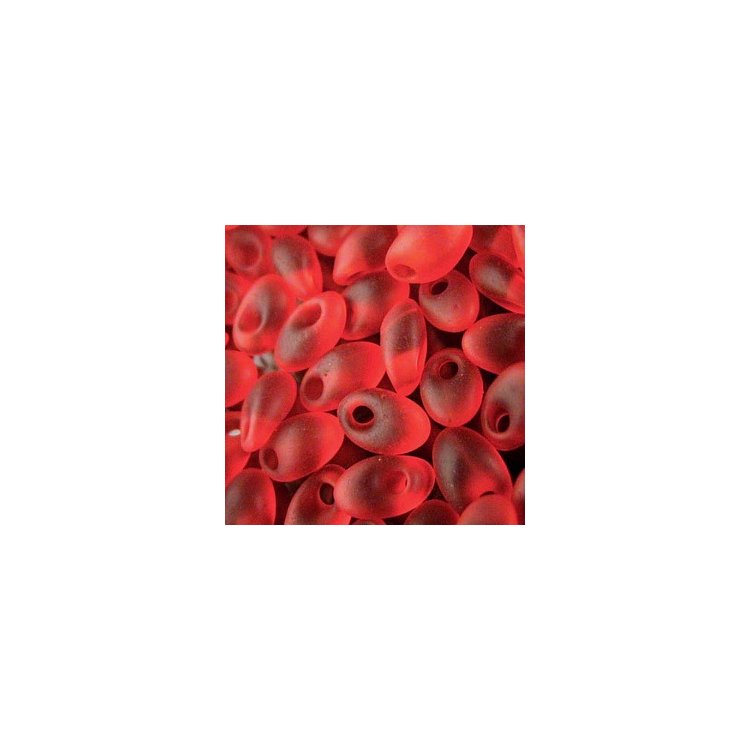 LMA-140F Бісер Miyuki Long Magatama Beads 4х7 мм (червоний матовий) - 1