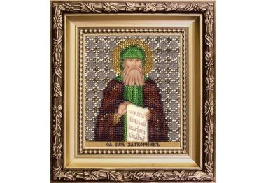  Б-1195 Икона преподобный Иоанн затворник Святогорский Набор для вышивки бисером