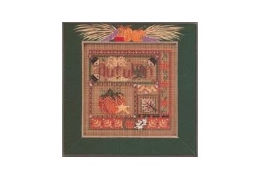 вышивка гладью MHCB218 Осенний коллаж. Набор для вышивки в смешанной технике Mill Hill