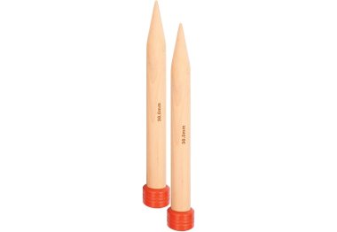 спицы для вязания 35292 Спицы прямые Jumbo Birch KnitPro, 40 см, 30.00 мм
