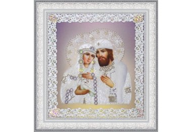  Набір для вишивки бісером Святі Петро і Февронія (срібло) золото Р-376 ТМ Картини бісером
