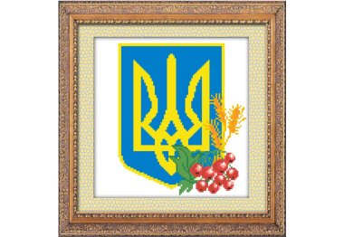 алмазна вишивка 30084 Герб України. Набір для малювання камінням
