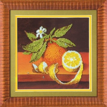 Б-631 Лимон апельсин Набор для вышивки бисером - 1