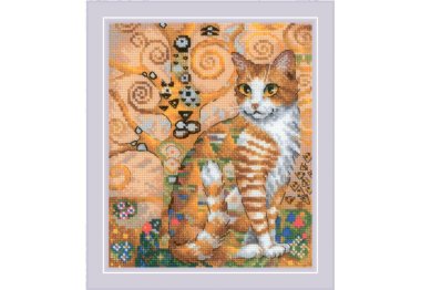  2319 Золотий кіт. Набір для вишивки хрестиком Ріоліс