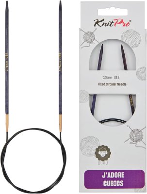 19074 Спицы круговые J'adore Cubics KnitPro 80 см, 3.75мм - 1 19074 Спицы круговые J'adore Cubics KnitPro 80 см, 3.75мм - 1