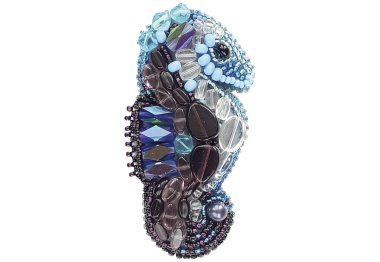  БП-198 Морський коник. Набір для виготовлення брошки Crystal Art