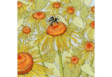  XFY2 Набор для вышивки крестом Sunflower Garden "Подсолнечный сад" Bothy Threads