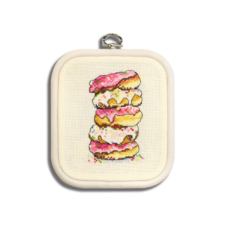 N028 Аппетитные пончики. Набор для вышивки крестом Кольорова - 1