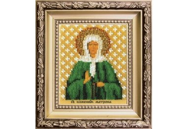 наборы для вышивания бисером Б-1217 Икона святая блаженая Матрона Московская Набор для вышивки бисером