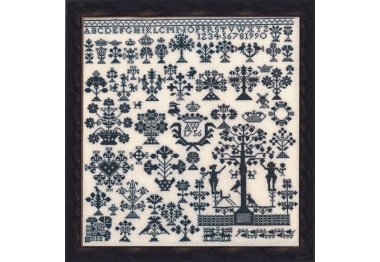 39-0399 Vierlande 1756. Набор для вышивания крестом PERMIN 39-0399 Vierlande 1756. Набор для вышивания крестом PERMIN