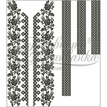 Вставка для чоловічого одягу під вишивку ВЧ-048 - 1 Вставка для чоловічого одягу під вишивку ВЧ-048 - 1