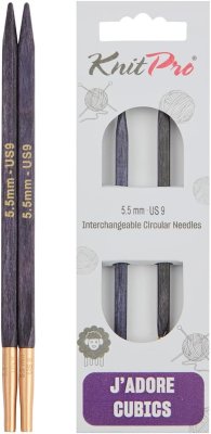 19114 Змінні спиці 13 см J'adore Cubics 5.50мм KnitPro - 1 19114 Змінні спиці 13 см J'adore Cubics 5.50мм KnitPro - 1