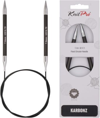 41194 Спицы круговые Karbonz KnitPro 80 см 7.00 мм - 1