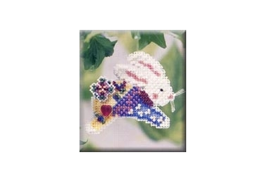 вишивка гладдю MHSB77 Зайчик стрибунець. Набір для вишивки в змішаній техниці Mill Hill