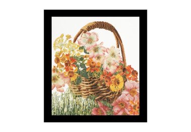  3064A Flower Basket Aida. Набір для вишивки хрестом Thea Gouverneur