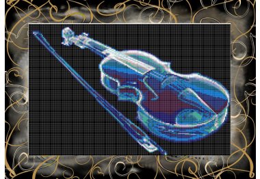 ПВ-416/3 Волшебная скрипка. Схема для вышивки бисером