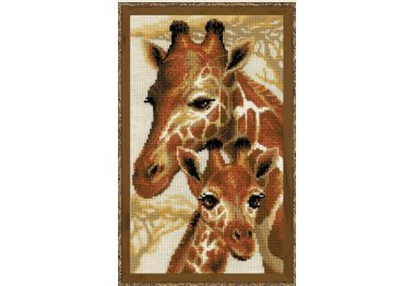  1697 Жирафи. Набір для вишивки хрестиком Ріоліс