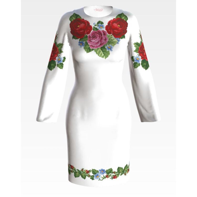 Платье женское (заготовка для вышивки) ПЛ-007 - 1