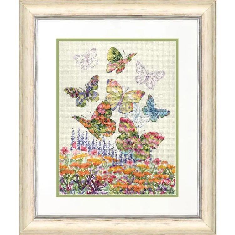 70-35448 Набір для вишивання хрестиком &quot;Flower butterflies&quot; &quot;Квіткові метелики&quot; DIMENSIONS - 1