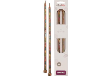  20240 Спиці прямі Symfonie Wood KnitPro, 30 см, 9.00 мм