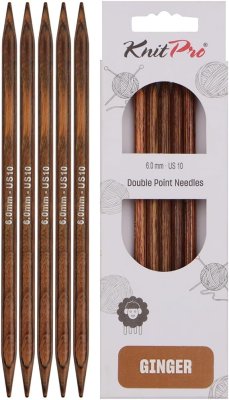 31031 Спиці шкарпеткові Ginger KnitPro, 20 см, 6.00 мм - 1 31031 Спиці шкарпеткові Ginger KnitPro, 20 см, 6.00 мм - 1