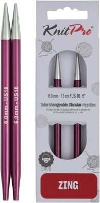 47507 Спицы съемные Zing KnitPro, 6.00 мм - 1