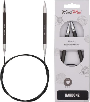 41175 Спицы круговые Karbonz KnitPro 60 см 8.00 мм - 1