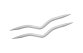 45503 Тримач для коси вигнутий алюмінієвий (набір 2шт- 6.0 mm, 8.0 mm) KnitPro - 1