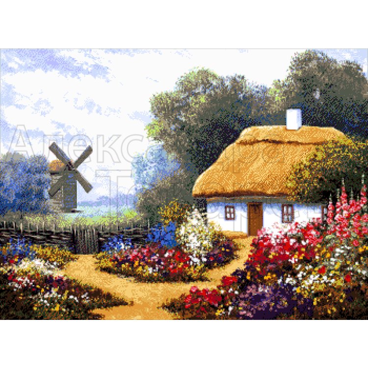 48-3008-НЦ Квіткова веселка. Набір для вишивки бісером ТМ Токарєва А. - 1