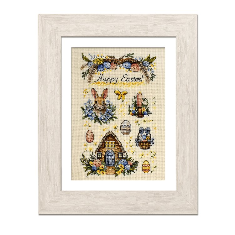 N096 Пасхальный сэмплер. Набор для вышивки крестом Кольорова - 1 N096 Пасхальный сэмплер. Набор для вышивки крестом Кольорова - 1