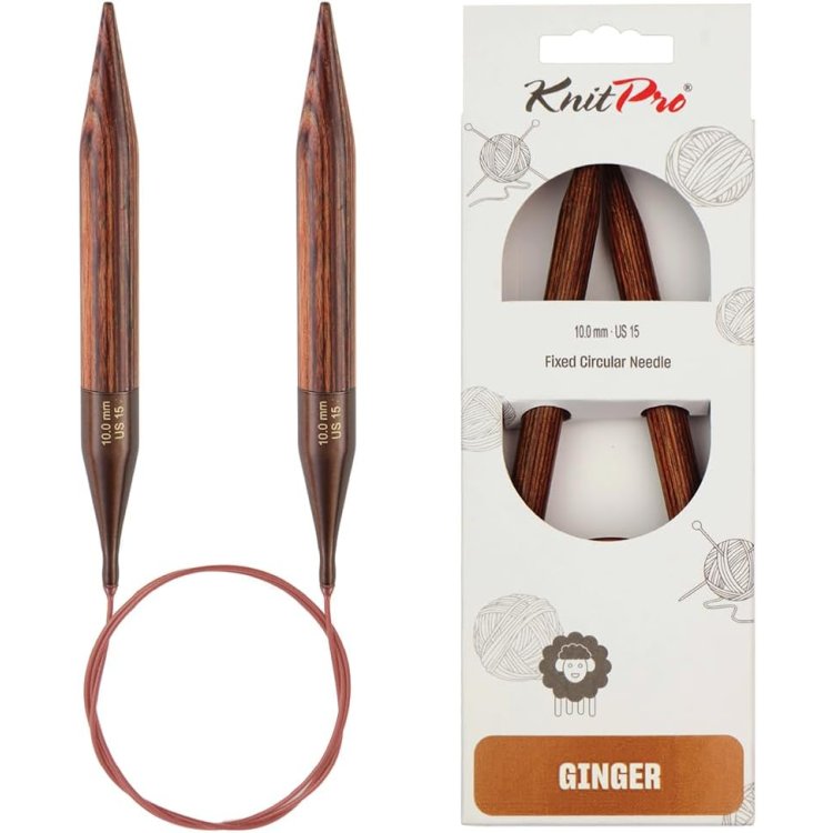 31138 Спиці кругові Ginger KnitPro, 120 см, 10.00 мм - 1