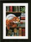PN-0158440 Кіт на книжковій полиці. Набір для вишивки хрестиком Vervaco - 1 PN-0158440 Кіт на книжковій полиці. Набір для вишивки хрестиком Vervaco - 1