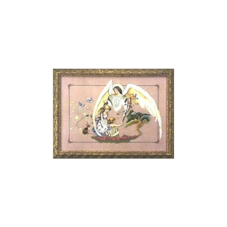 MD72 Guardian Angel//Ангел Хранитель. Схема для вышивки крестиком на бумаге Mirabilia Designs - 1