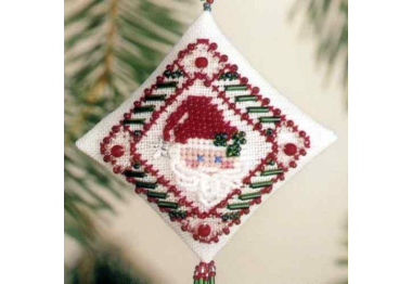 вышивка гладью MHTD21 Звездный Санта. Набор для вышивки в смешанной технике Mill Hill
