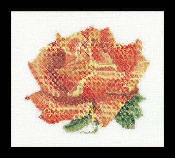 3075 Rose A Linen. Набор для вышивки крестом Thea Gouverneur - 1