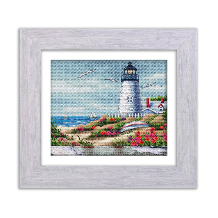 N054 Маяк кохання. Набір для вишивки хрестом Кольорова - 1 N054 Маяк кохання. Набір для вишивки хрестом Кольорова - 1