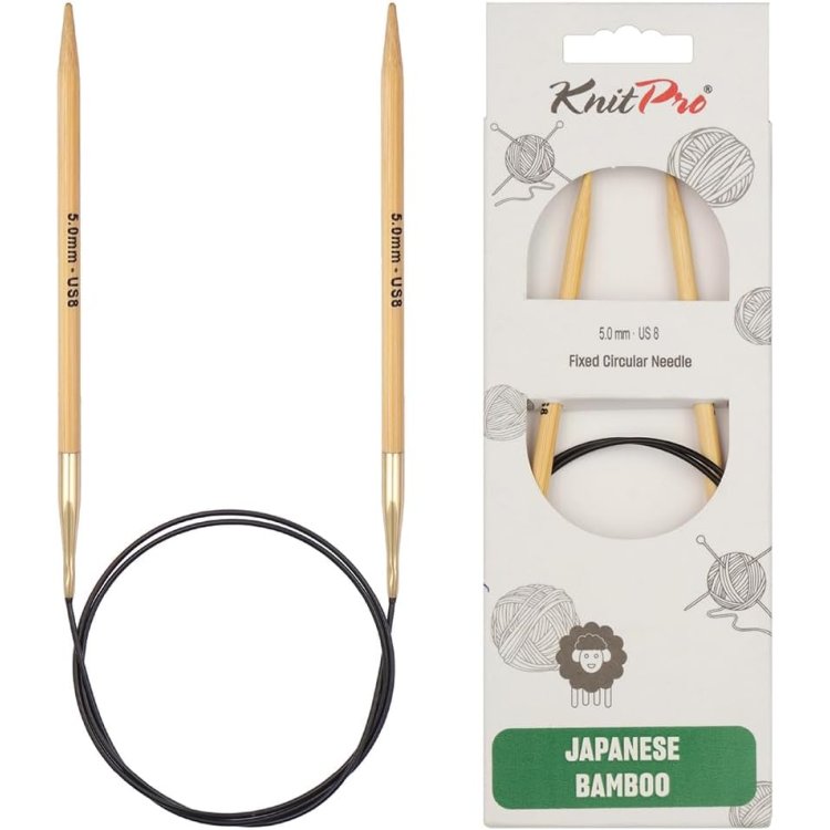 22249 Спиці кругові Bamboo KnitPro, 80 см, 5.00 мм - 1