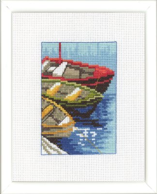 92-9161 3 Лодки. Набор для вышивания крестом PERMIN - 1